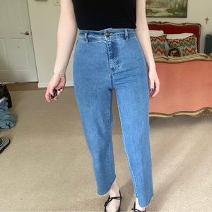 H&M Cropped Wide Leg Jeans